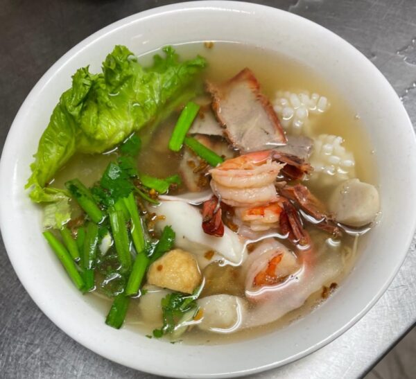 201. Egg Noodle Soup with Seafood and BBQ Pork