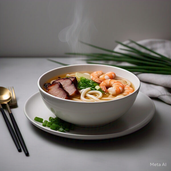 202. Udon Noodle Soup with Shrimp and BBQ Pork