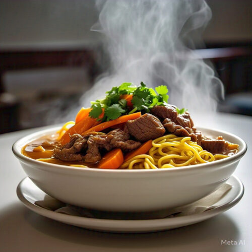 206. Vietnamese Beef Stew Rice Noodles