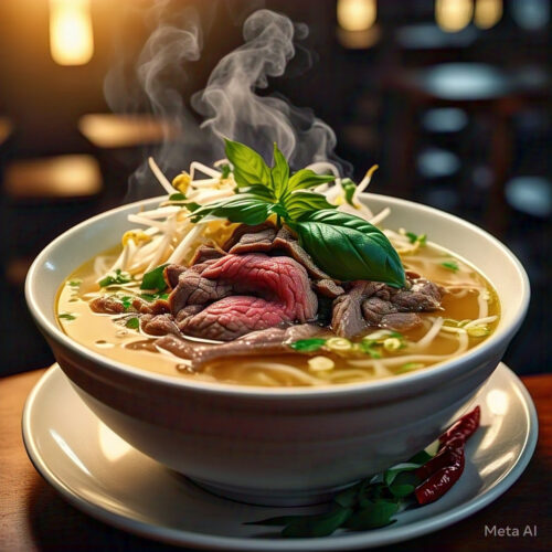 316. Rare Beef Rice Noodle Soup