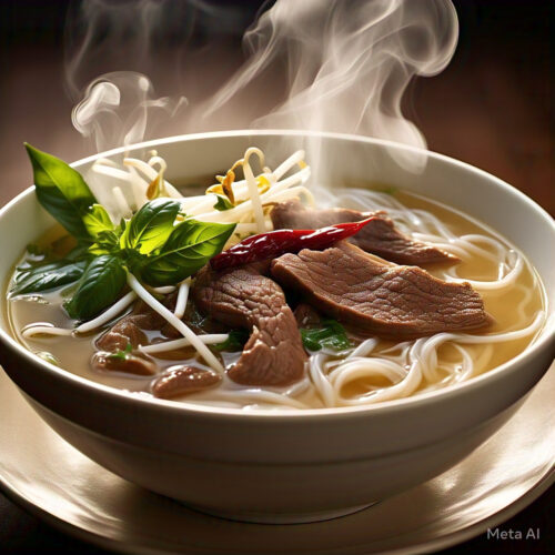 317. Well done Beef Rice Noodle Soup