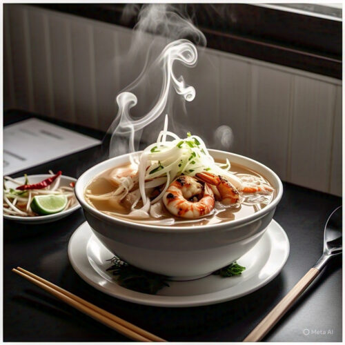 335. Grilled Shrimp Rice Noodle Soup