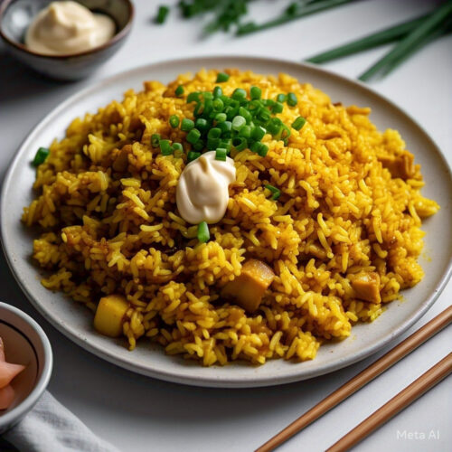 608. Curry Fried Rice with Egg (Spicy)