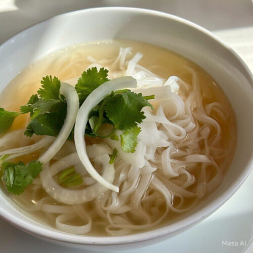 338. Plain Rice Noodles Soup (one size)